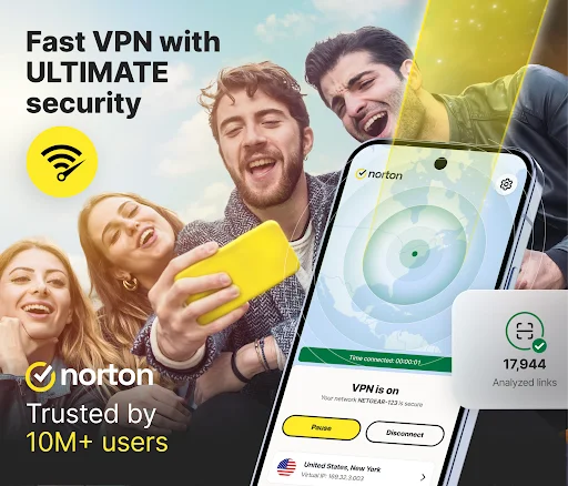 img/screenshots/1095519285-1.webp Norton VPN – Fast & Secure screenshot 1