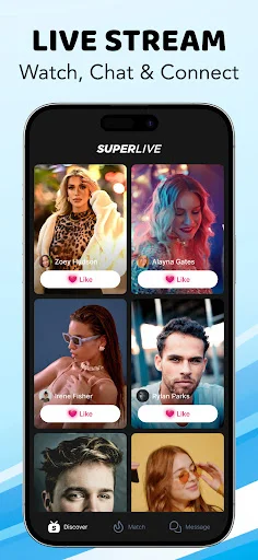 img/screenshots/1435758172-4.webp SuperLive- Live Stream & Chat screenshot 4