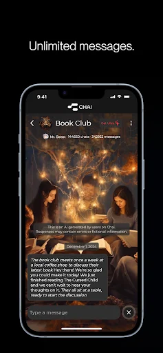 img/screenshots/1544750895-5.webp Chai: Chat AI Platform screenshot 5