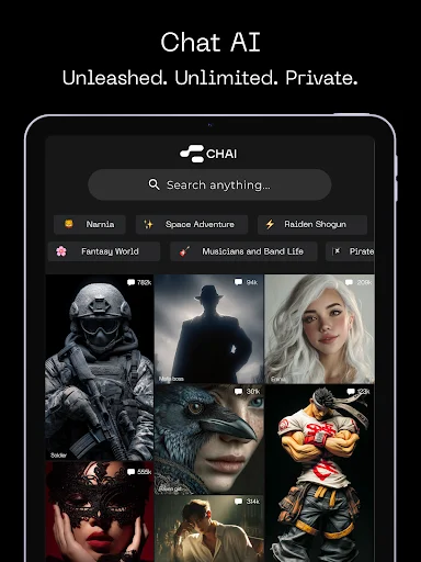 img/screenshots/1544750895-8.webp Chai: Chat AI Platform screenshot 8