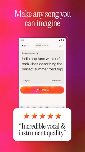 img/screenshots/6480136315-2.webp Suno - AI Music & Songs screenshot 2